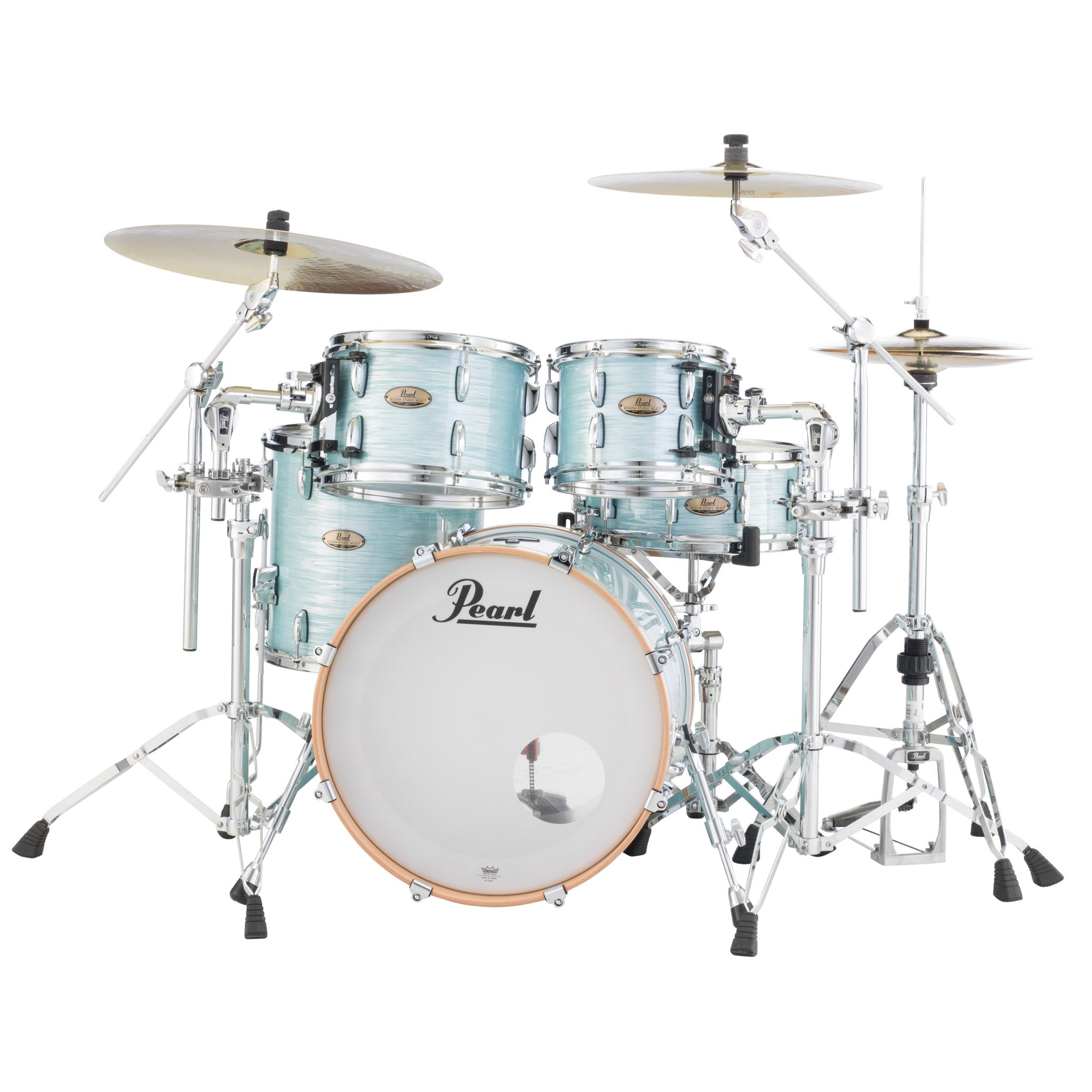 Pearl Session Studio Select 4-piece Drum Set Shell Pack - 20" Bass Drum - Ice Blue Oyster - Image 3