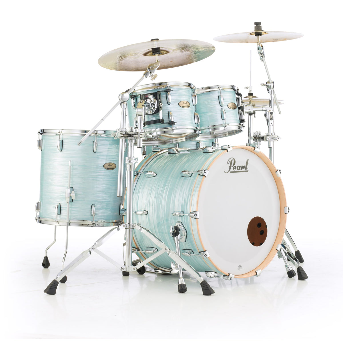 Pearl Session Studio Select 4-piece Drum Set Shell Pack - 22" Bass Drum - Ice Blue Oyster - Image 3
