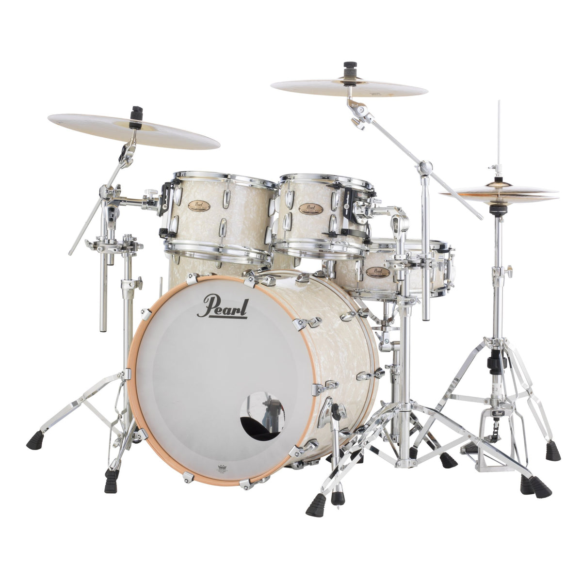 Pearl Session Studio Select 4-piece Drum Set Shell Pack - 22" Bass Drum - Nicotine White Marine Pearl - Image 5