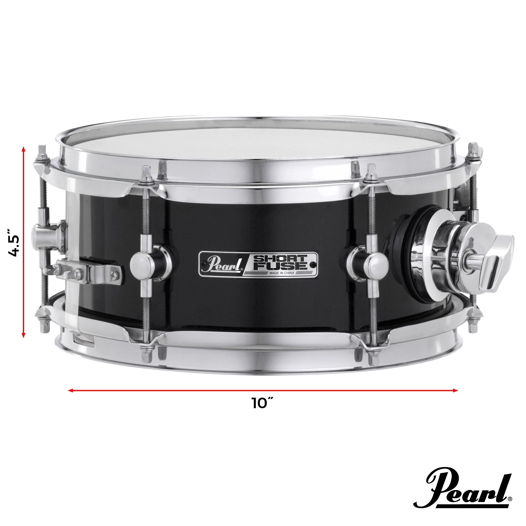 Pearl Short Fuse Snare Drum with Mount - 10x4.5 - Image 3