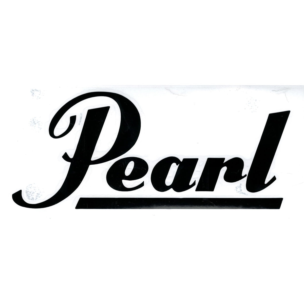 Pearl Vinyl Cut Logo Sticker for Drum Shell - Black - 7.25x3 (Snare) cp2mp