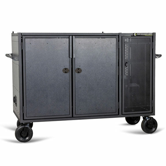 Performance Carts - Energy Series Double Mixer Cart with Side Compartment for Ecoflow Power Station & 4096Wh Ecoflow Delta Pro 3 Portable Power Station