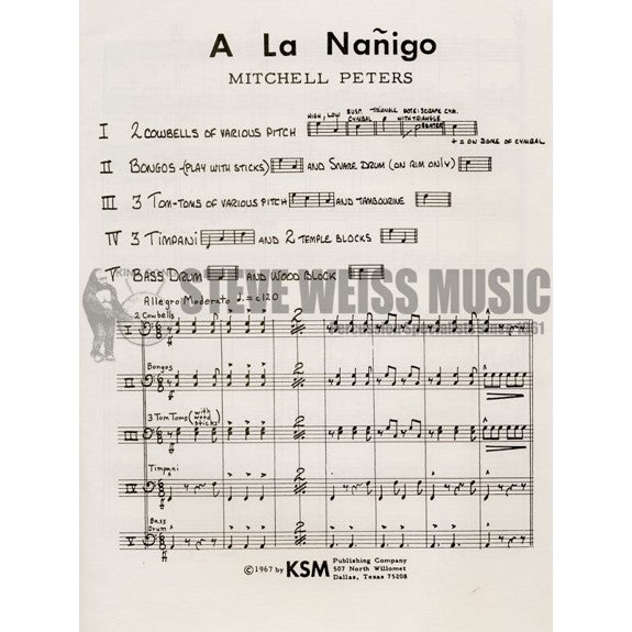 Peters-A la Nanigo (SP)-P/3T
