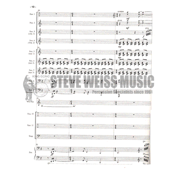 Peterson-Concerto for Saxophone and Percussion Orchestra (SP)2V/