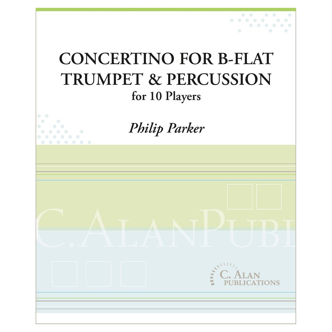 Philip Parker Concertino for B flat trumpet and percussion cover