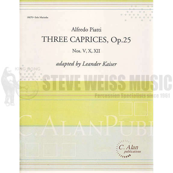 Piatti/Kaiser-Three Caprices, op. 25 (Nos. V,X, XII)-M (5 octave)