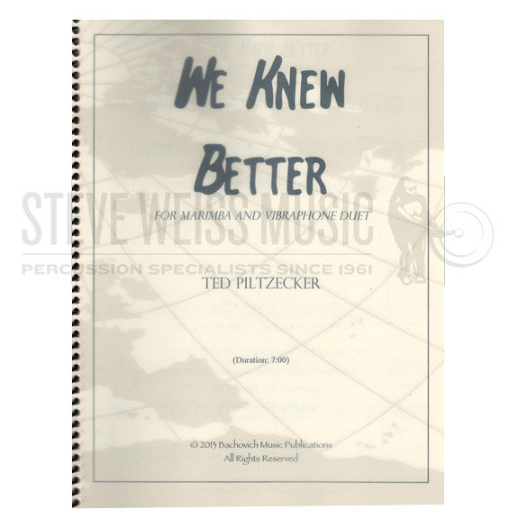 Piltzecker-We Knew Better (SP)-V/M