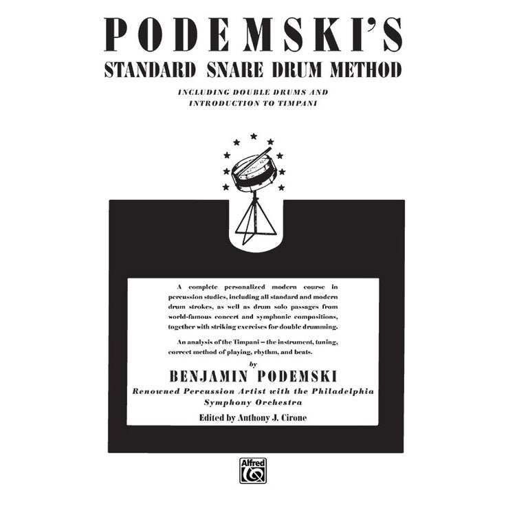Podemski's Standard Snare Drum Method By Benjamin Podemski