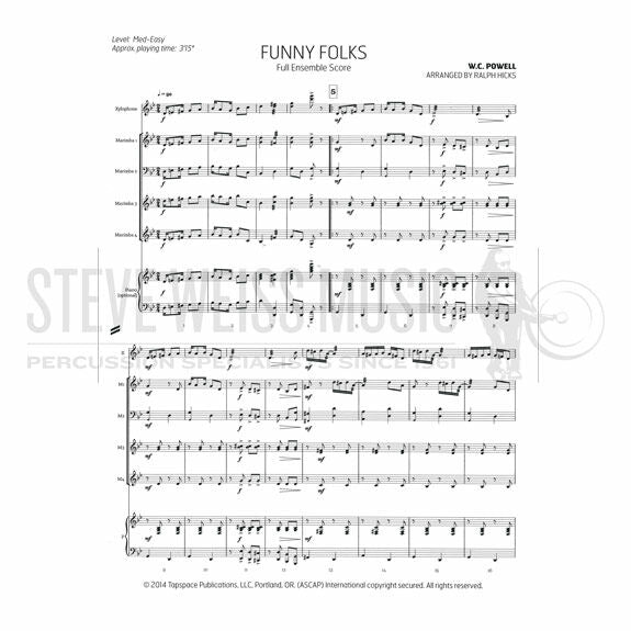 Powell-Funny Folks arr. Hicks (SP)-X/4M/opt. PN or X/PN