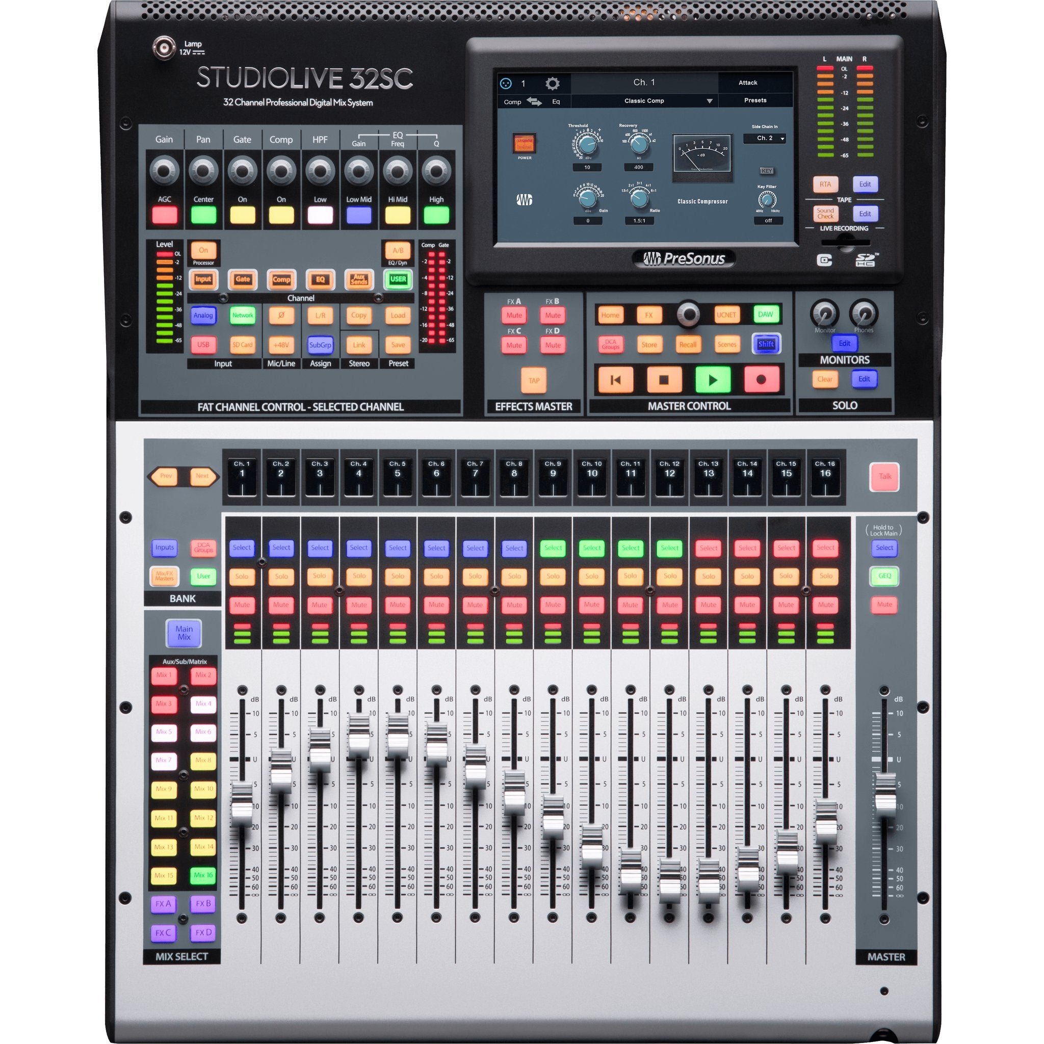 Presonus 32SC StudioLive Digital Mixer 17 Touch-Sensitive, Motorized Faders
