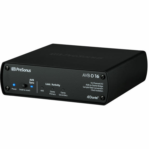 PreSonus AVB-D16 16-ch I/O AVB to Dante Bridge