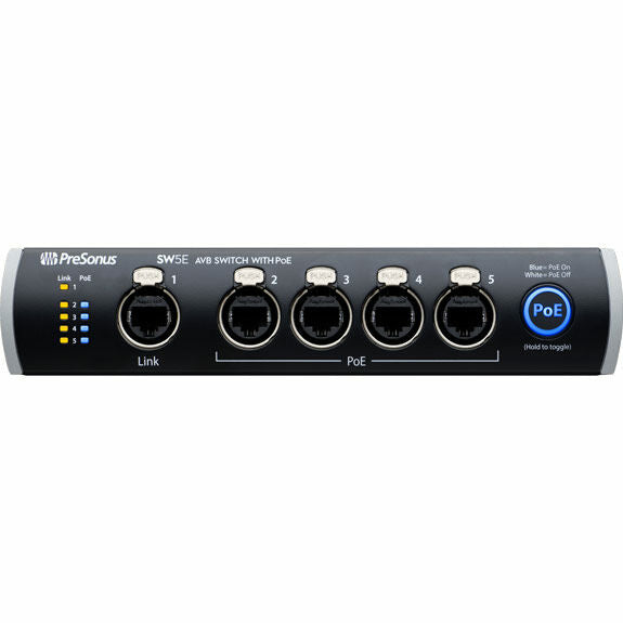 Presonus SW5E 5-Port Audio Video Bridging Switch with PoE