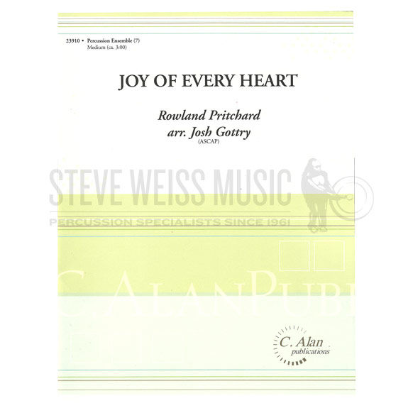 Pritchard-Joy of Every Heart arr. Gottry (SP)-B/V/C/2M/BG or BM/DS/P
