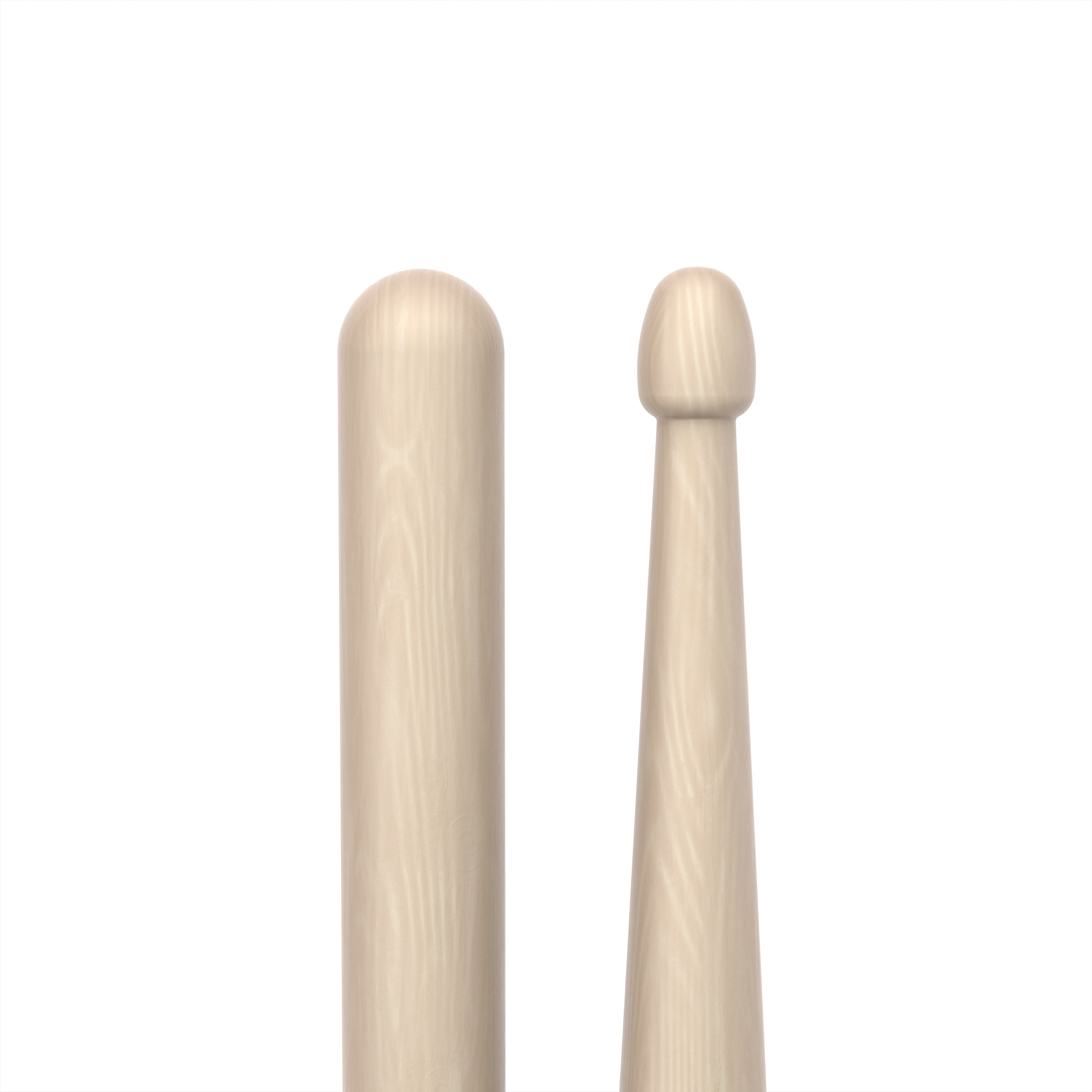 Promark 5B Rebound Raw Hickory Wood Tip Drumsticks - Image 4