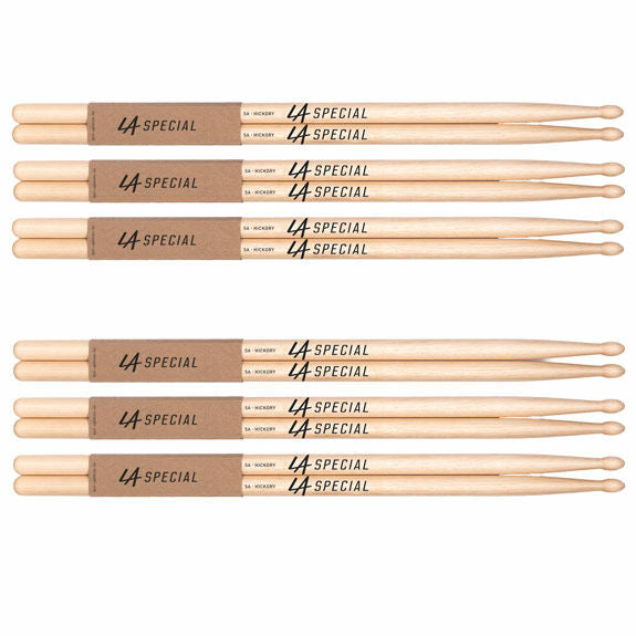 Promark LA Special 5A Wood Tip Drumsticks (Brick of 6 Pairs)