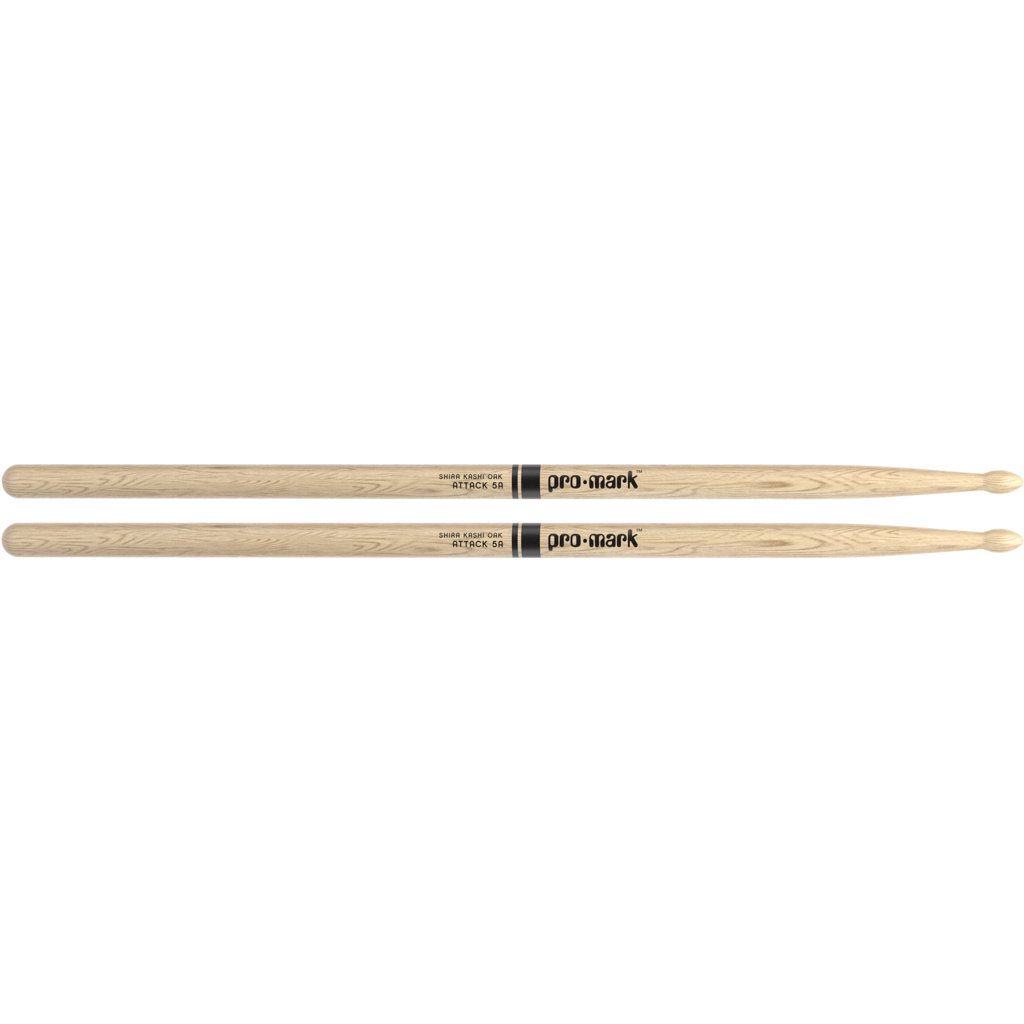 Promark PW5AW Classic Attack Shira Kashi Oak 5A Wood Tip Drumsticks pair