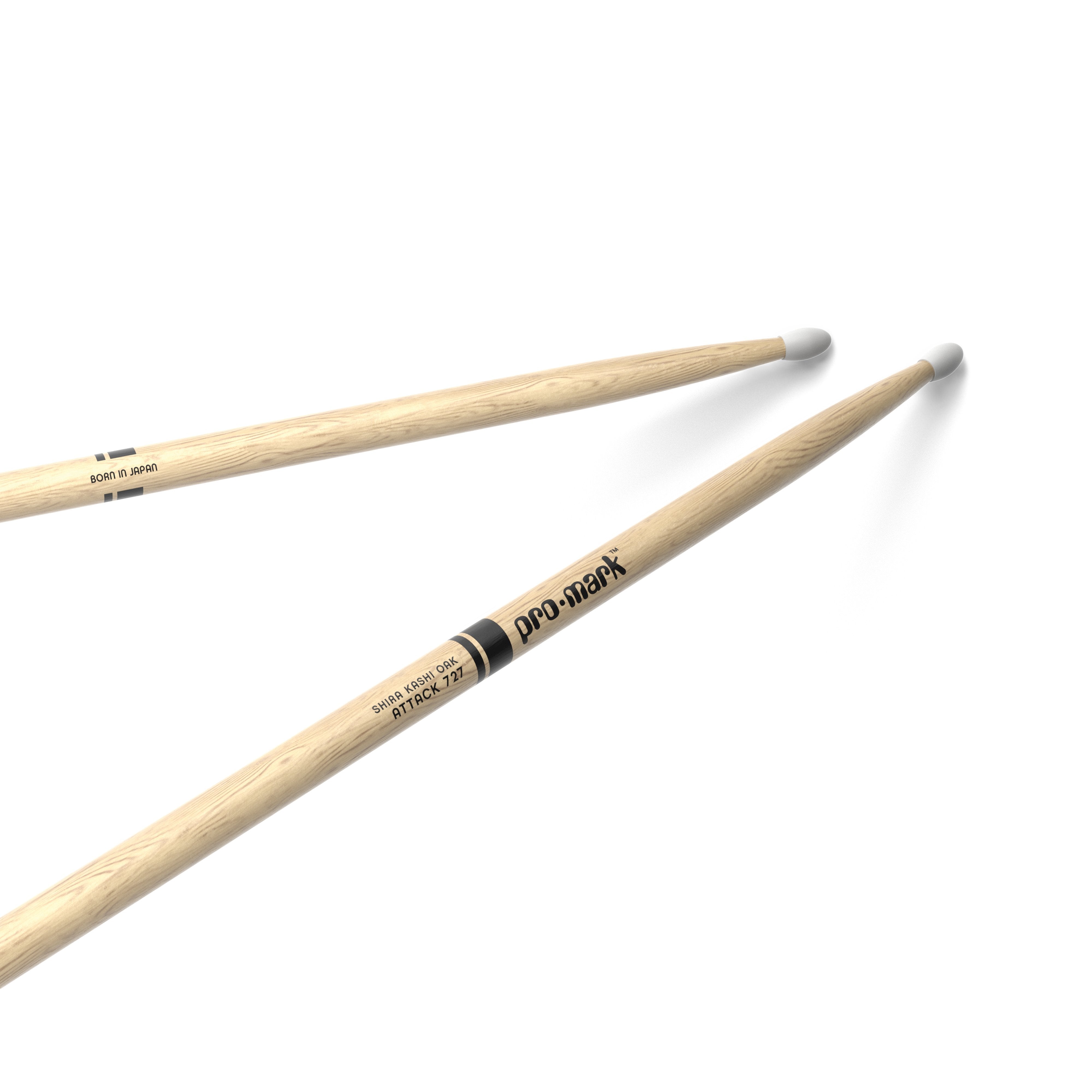 REVI Tobaki Peel セット スタンダード・アクション Promark PW727N Classic Attack Shira Kashi Oak Nylon Tip Drumsticks