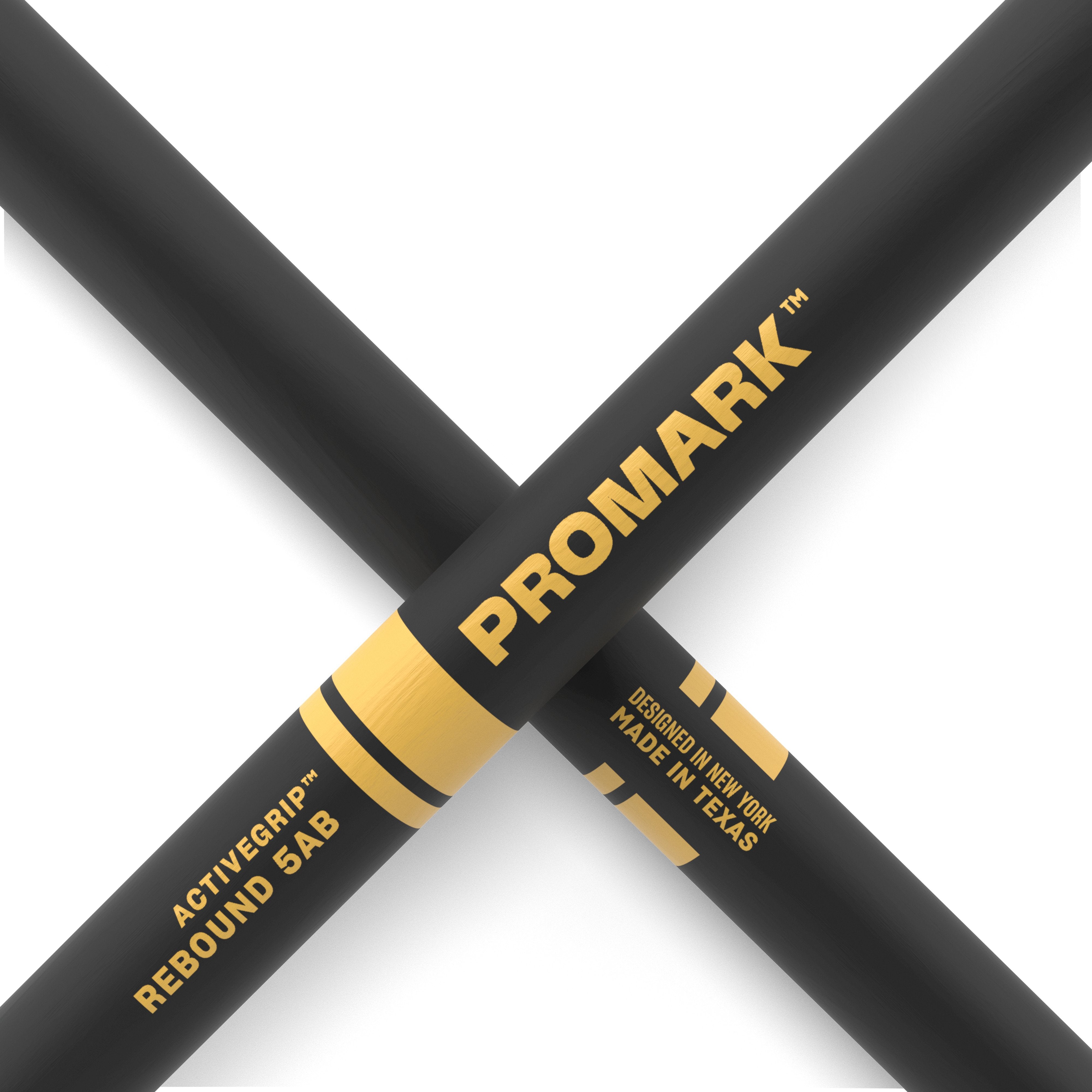 Promark Rebound 5AB ActiveGrip Drumsticks - Acorn Wood Tip - Image 4