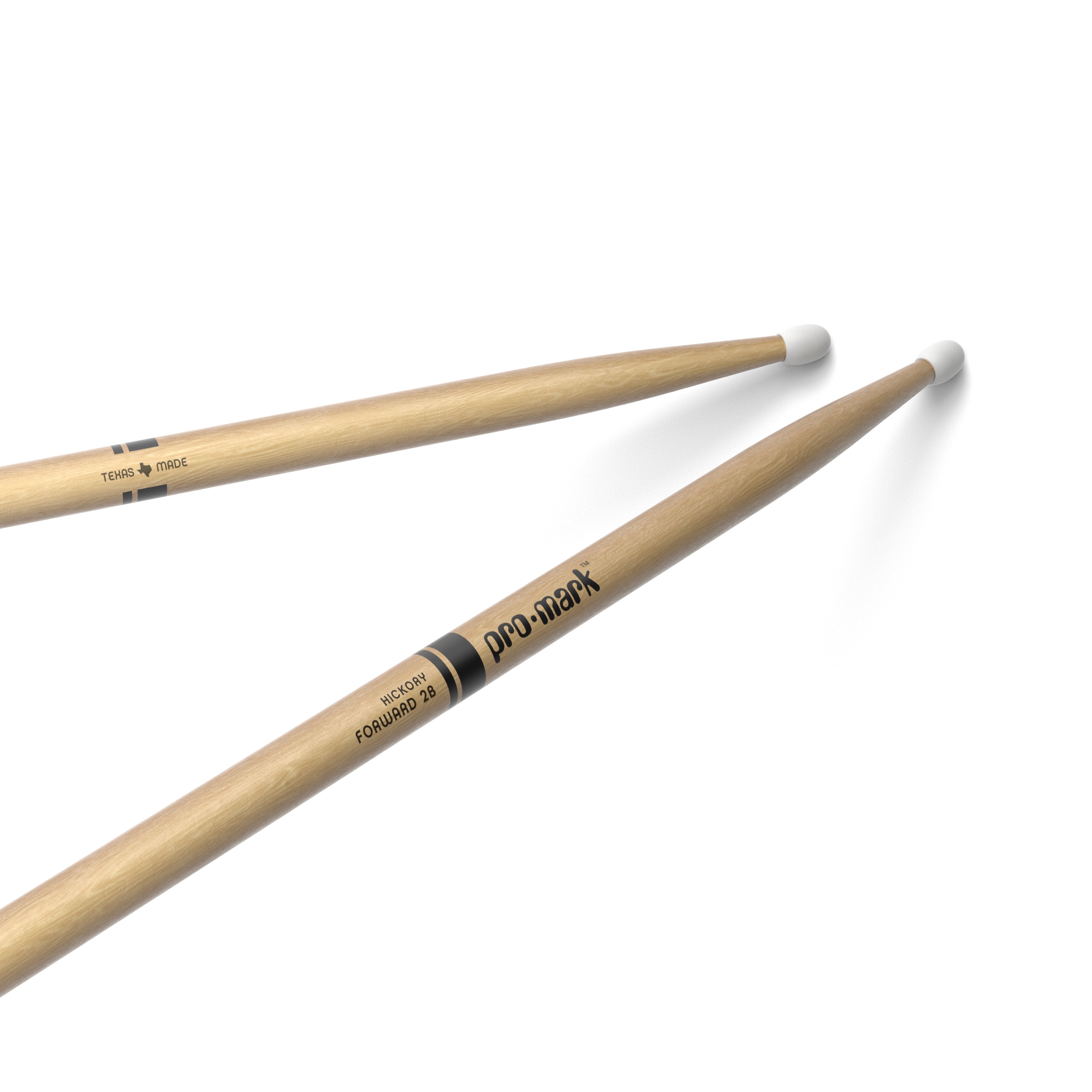 Promark TX2BN Classic Forward 2B Nylon Tip Drumsticks - Image 1