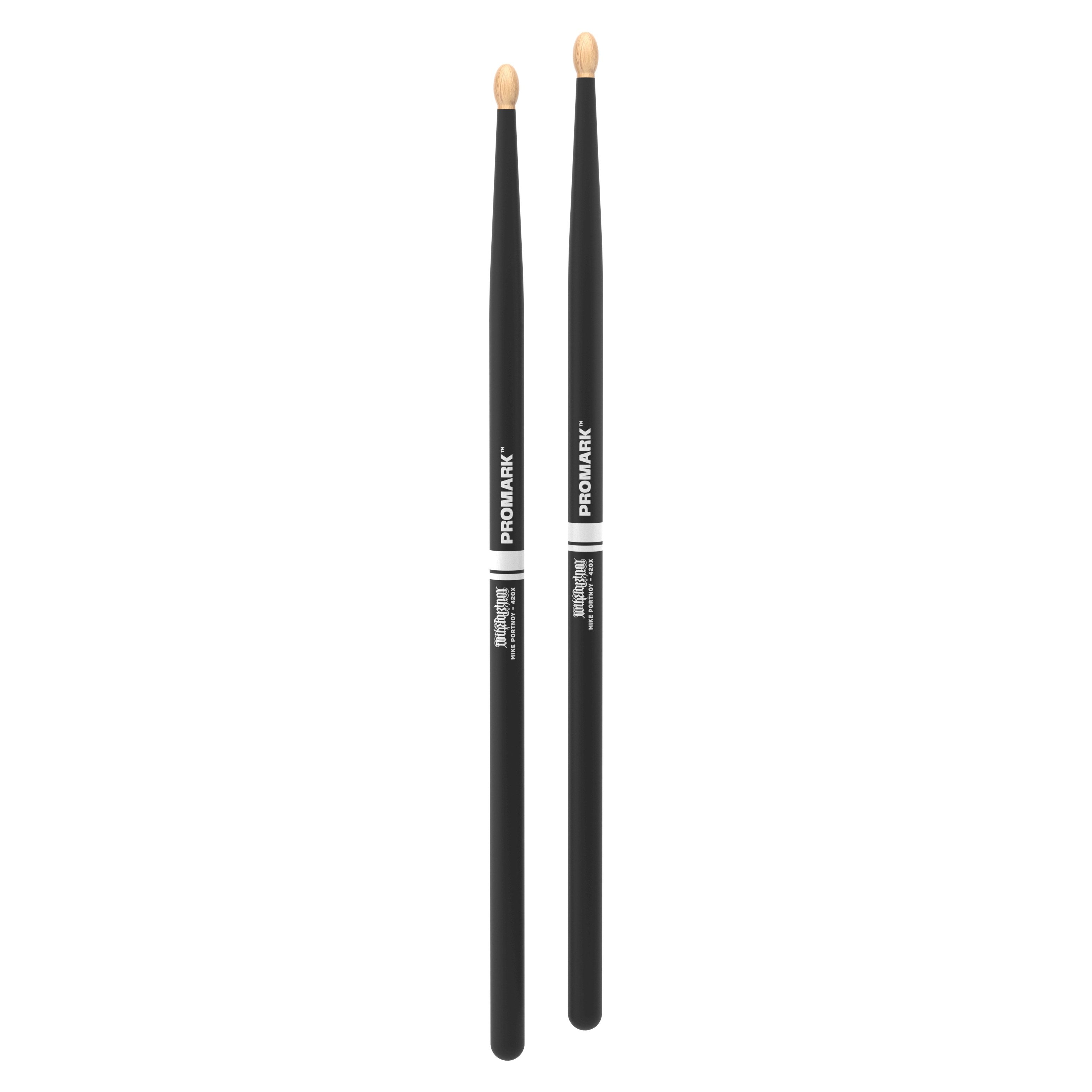 Promark TXMP420XW Mike Portnoy ActiveGrip Hickory Drum Stick - Wood Tip - Image 3