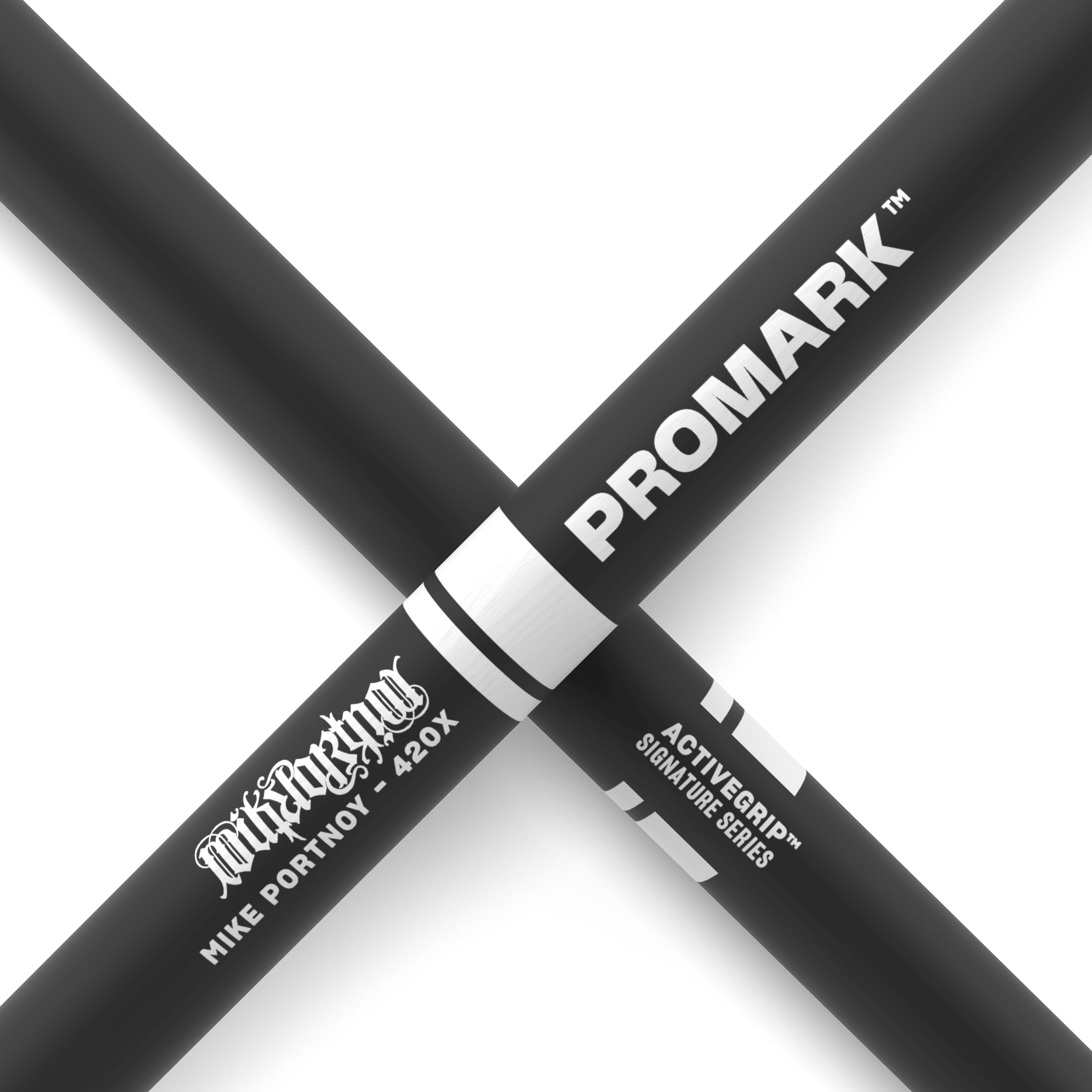 Promark TXMP420XW Mike Portnoy ActiveGrip Hickory Drum Stick - Wood Tip - Image 5