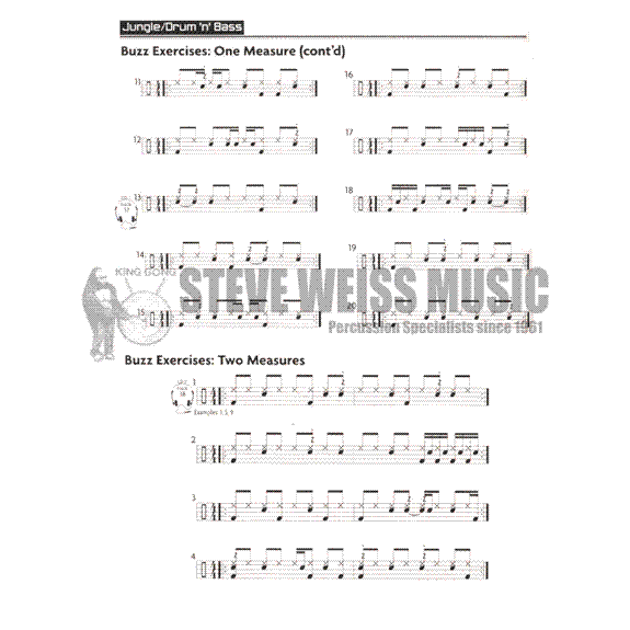 Rabb-Jungle/Drum 'n' Bass for the Acoustic Drum Set (w/CD)