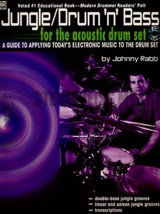 Rabb-Jungle/Drum 'n' Bass for the Acoustic Drum Set (w/CD)