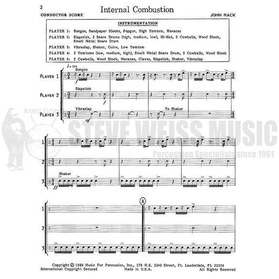Rack-Internal Combustion for Percussion Ensemble(SP)-P