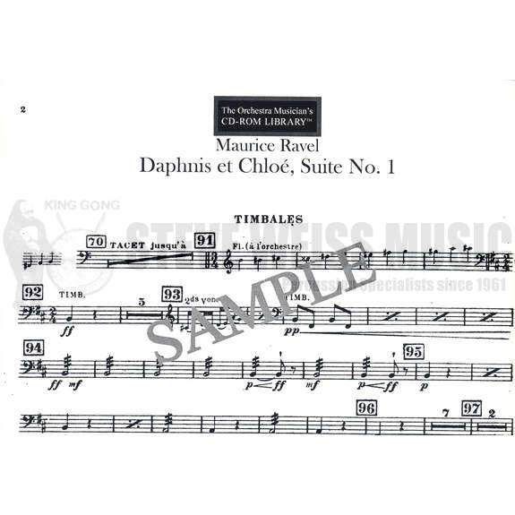 Ravel/Elgar/Others-Complete Timpani/Percussion to 46 Orch Masterworks (CD ROM)