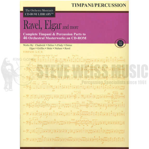 Ravel/Elgar/Others-Complete Timpani/Percussion to 46 Orch Masterworks (CD ROM)