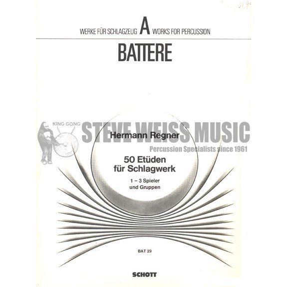 Regner-50 Etudes for Percussion