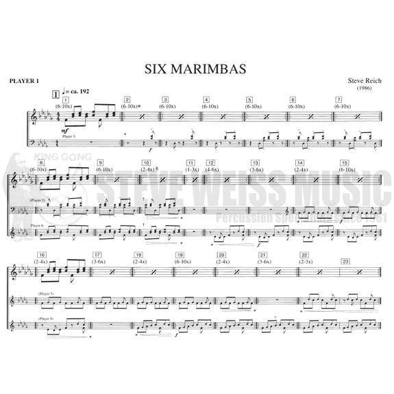 Reich-Six Marimbas (P)-6M OS