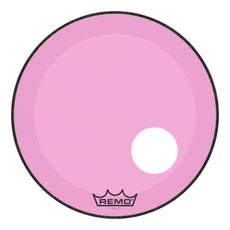 Remo 22" Powerstroke P3 Colortone Pink Bass Drum Head with Offset Hole