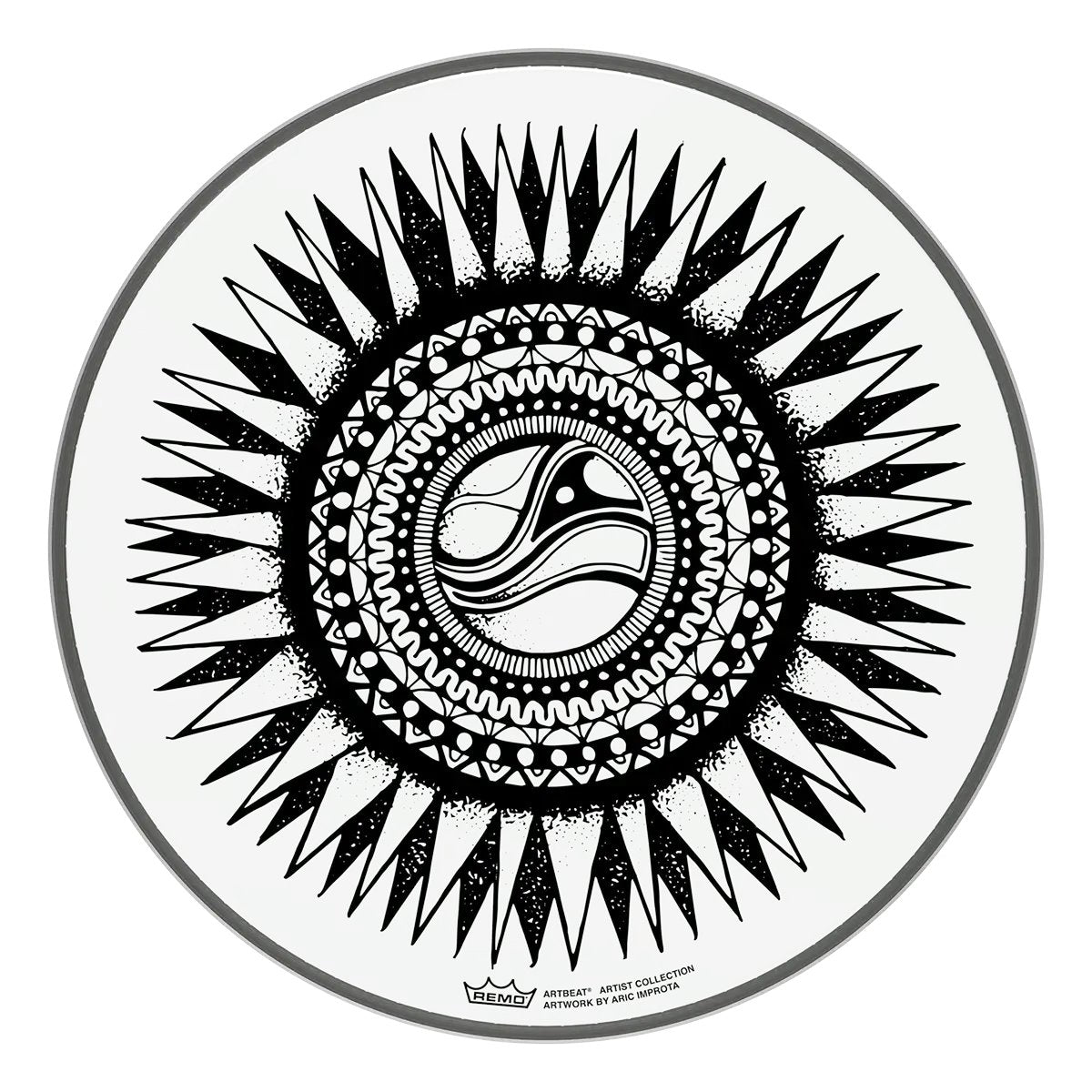 Remo 10" Artbeat Artist Collection Drum Head - Aric Improta New Sun