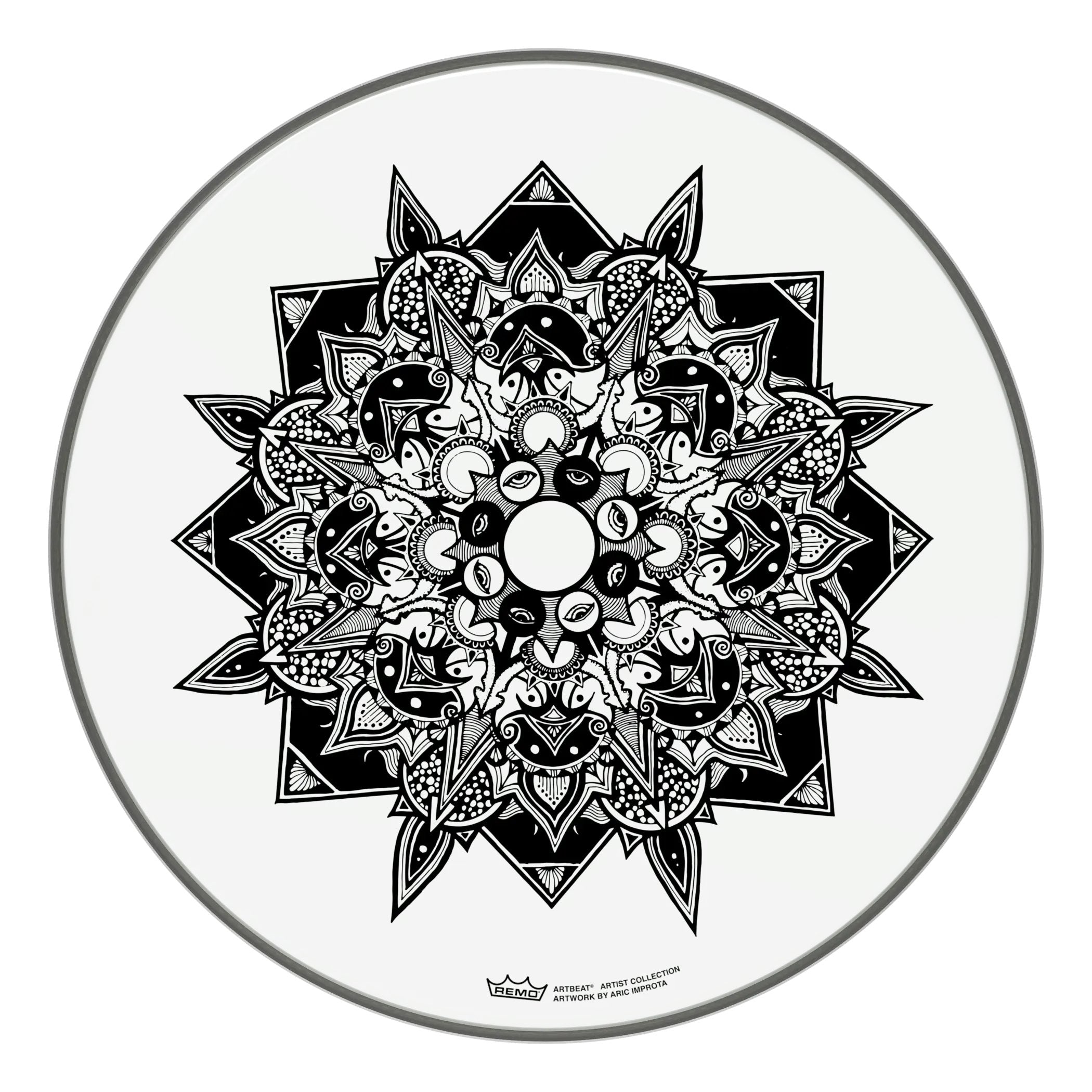 Remo 16" Artbeat Artist Collection Drum Head - Aric Improta Disillusion