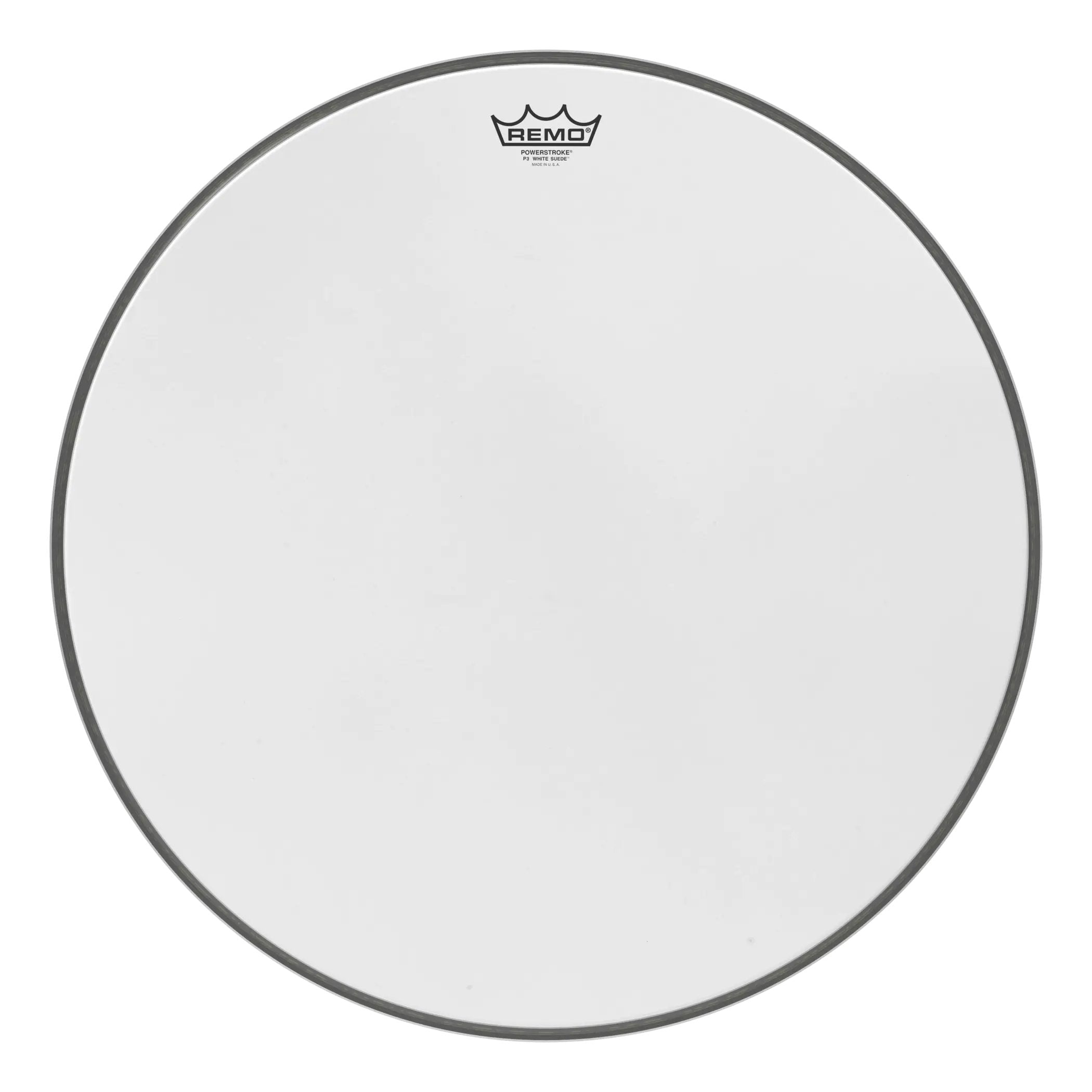 Remo 22" Powerstroke 3 Ambassador White Suede Bass Drum Head
