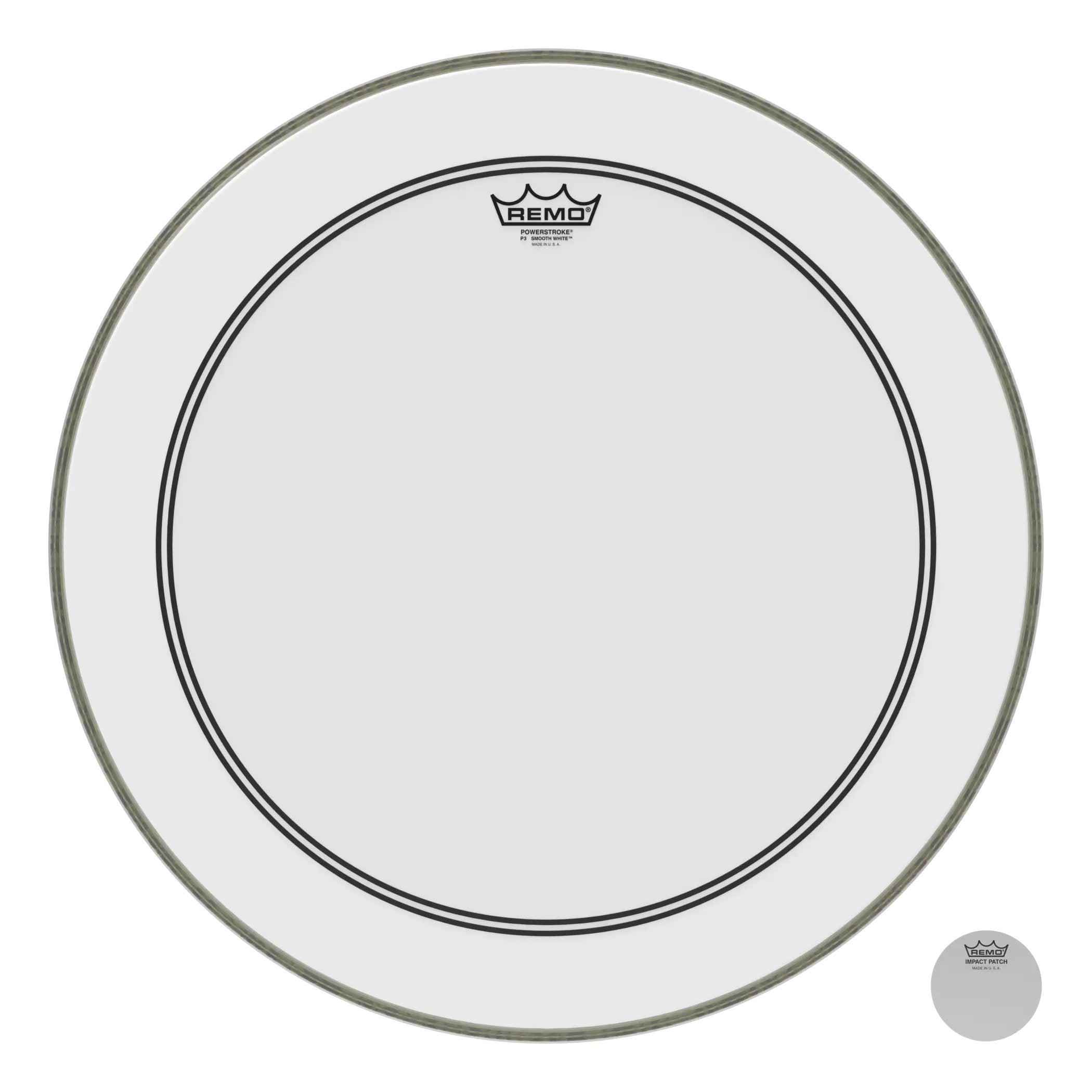 Remo 22" Powerstroke 3 Smooth White Bass Drum Head (Special Price)