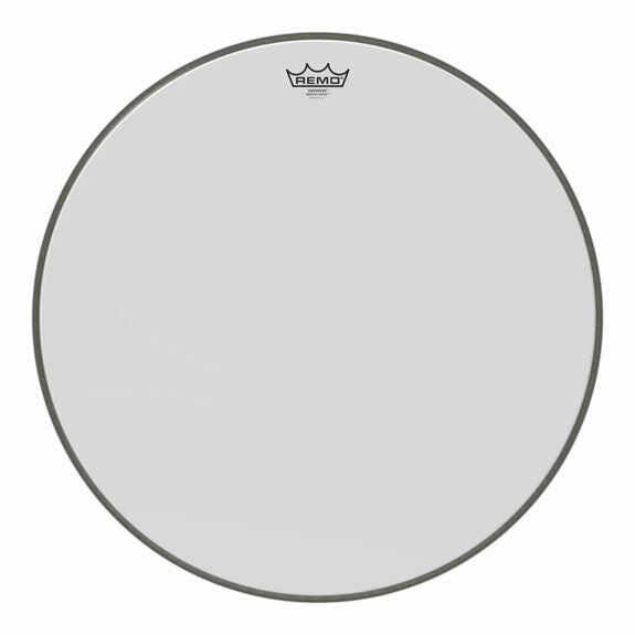 Remo 32" Smooth White Emperor Crimplock Marching Bass Drum Head (Small Crown Logo)