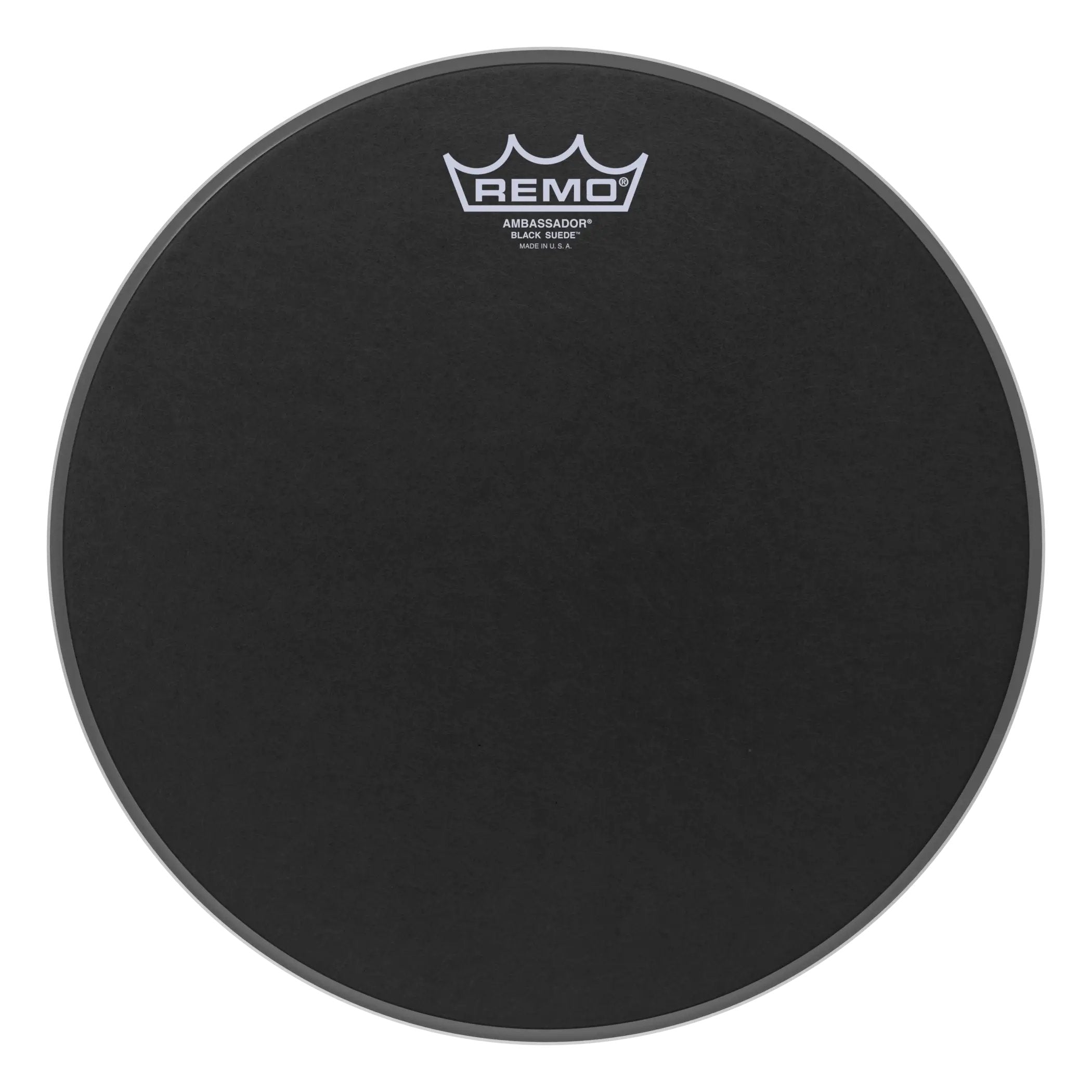 Remo Ambassador Black Suede Drumhead - 12"