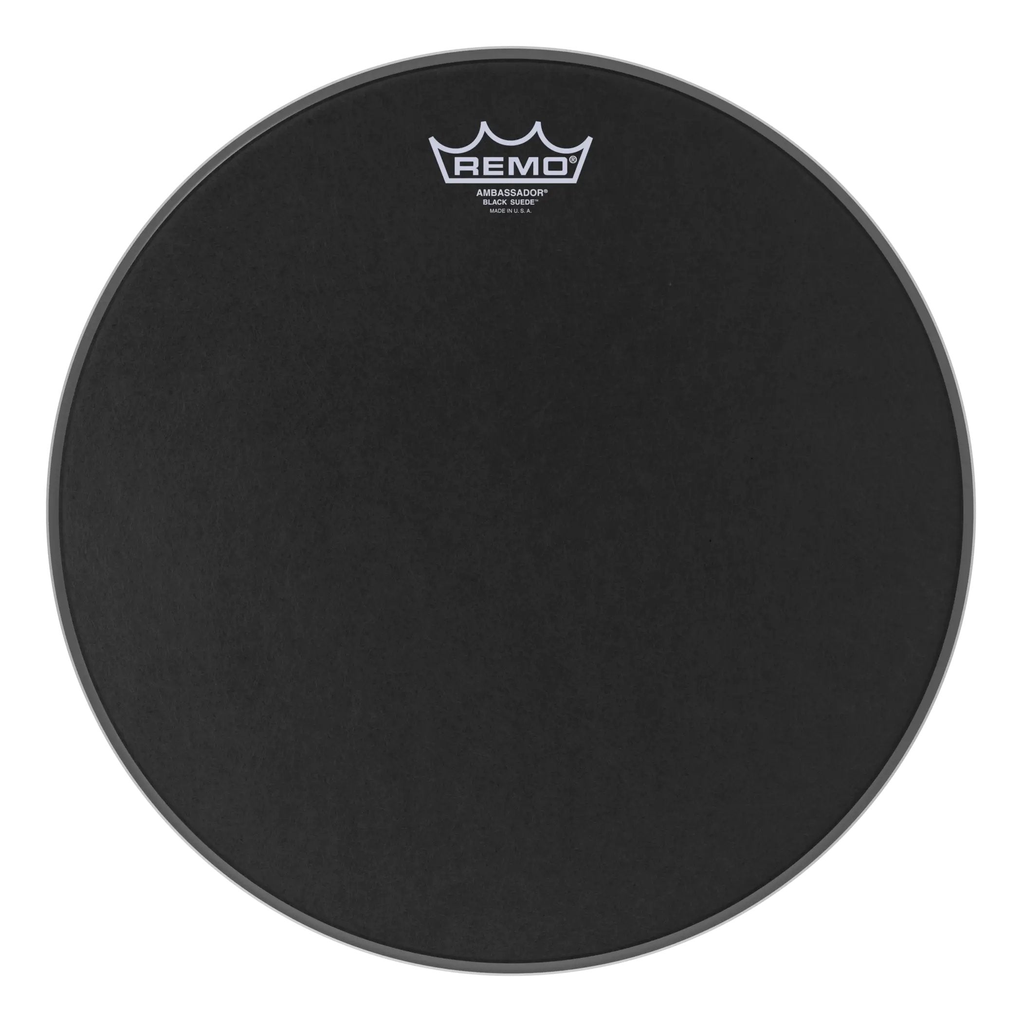 Remo Ambassador Black Suede Drumhead - 14"