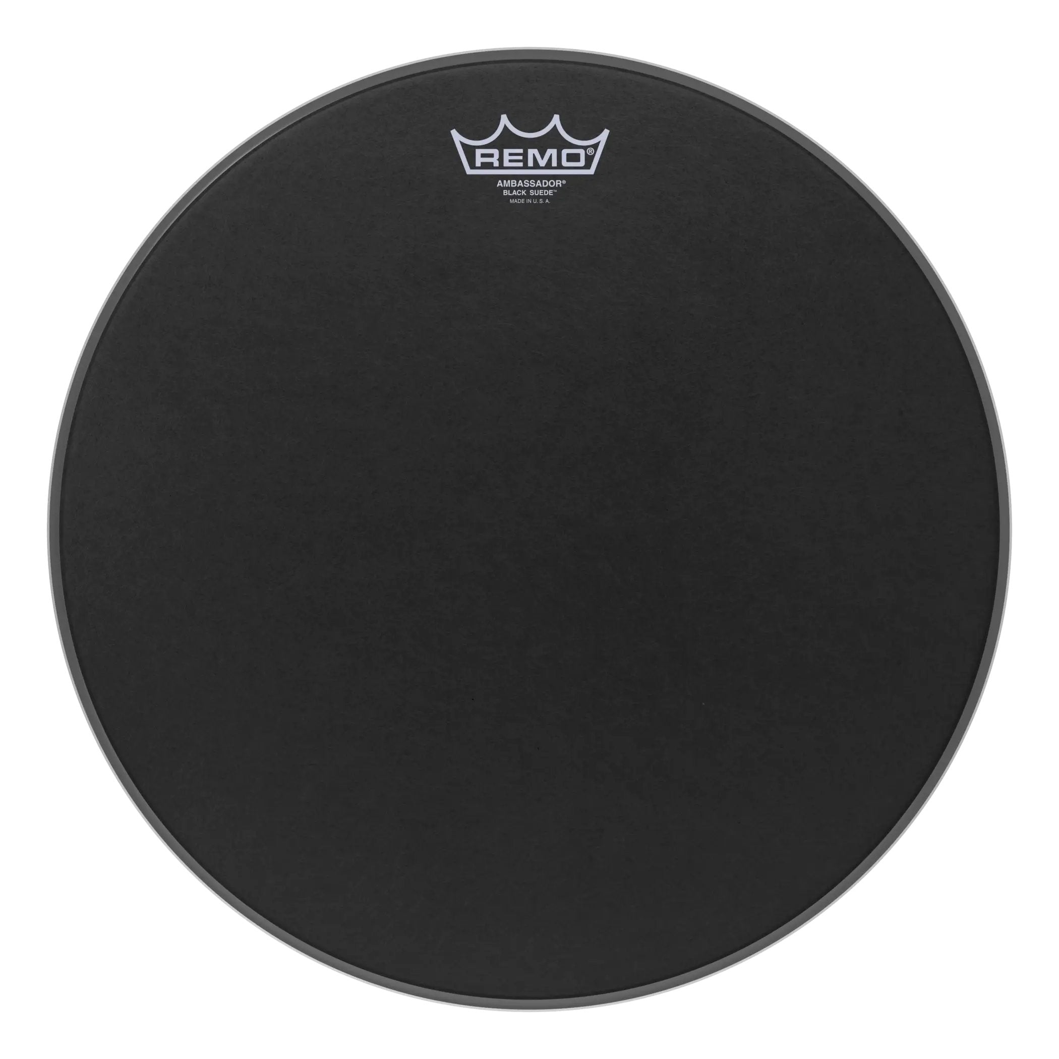 Remo Ambassador Black Suede Drumhead - 15"