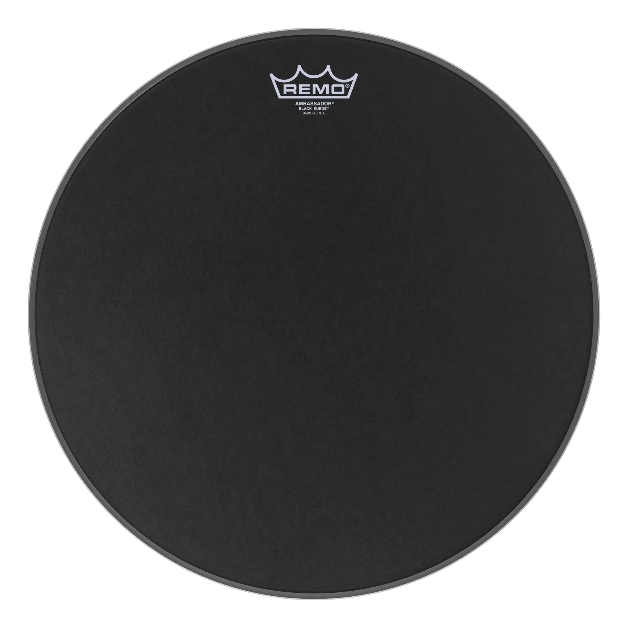 Remo Ambassador Black Suede Drumhead - 16"