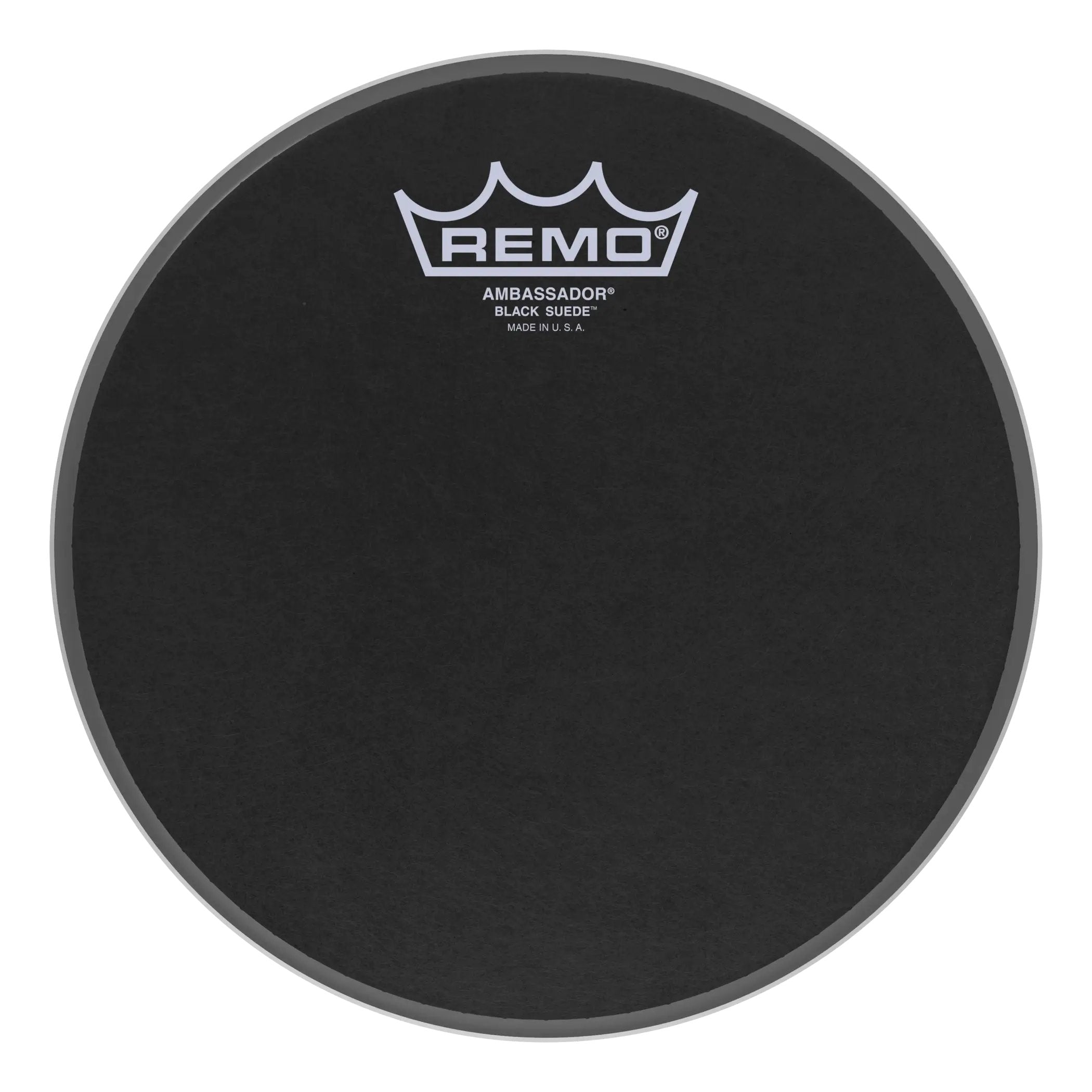 Remo Ambassador Black Suede Drumhead - 8"