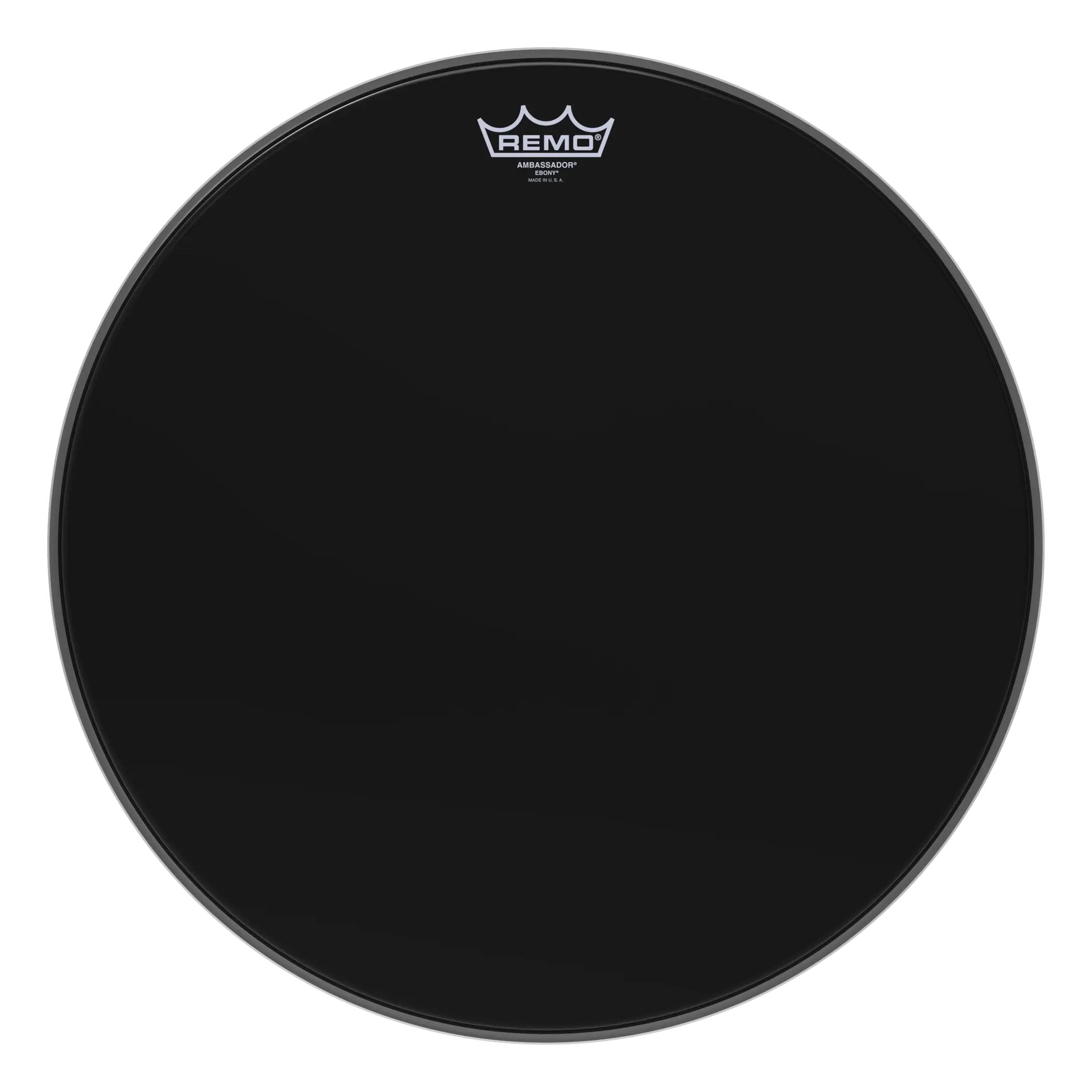 Remo Ambassador Ebony Drumhead - 18"