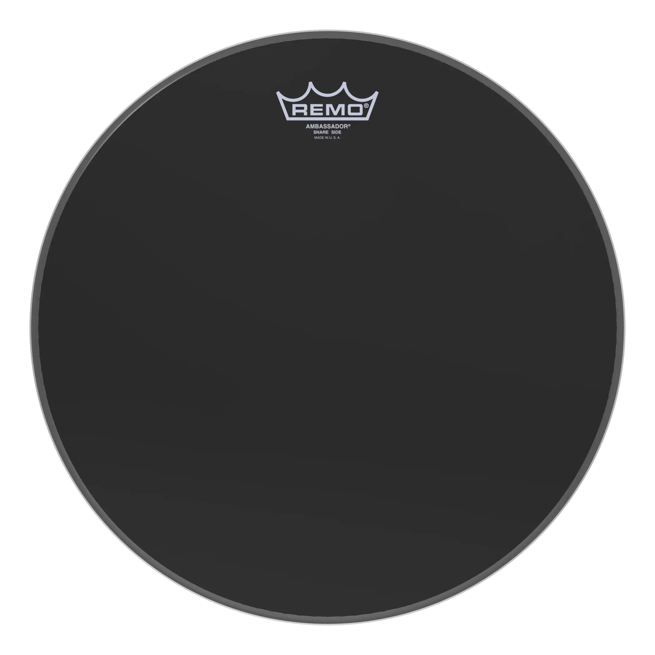 Remo Ambassador Ebony Snare Side Marching Drumhead - 14"