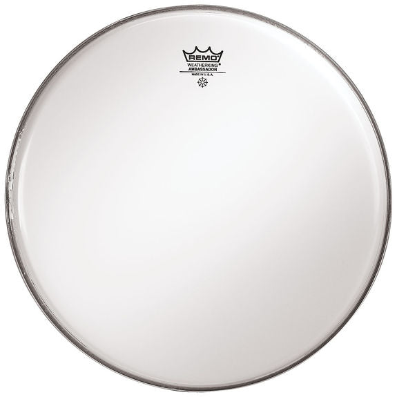16" Remo Ambassador Smooth White Bass Drum Head