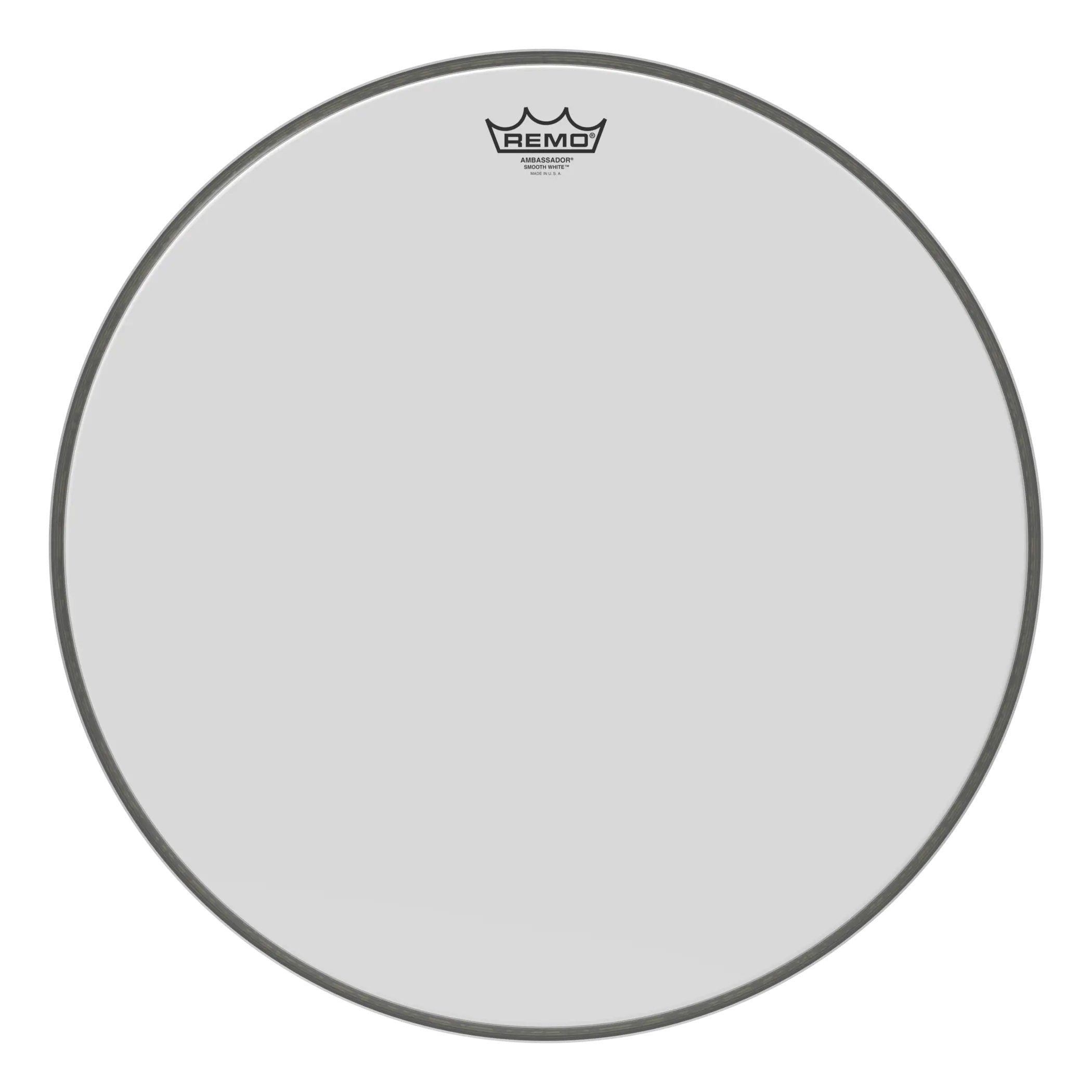 Remo Ambassador Smooth White Bass Drumhead - 20"