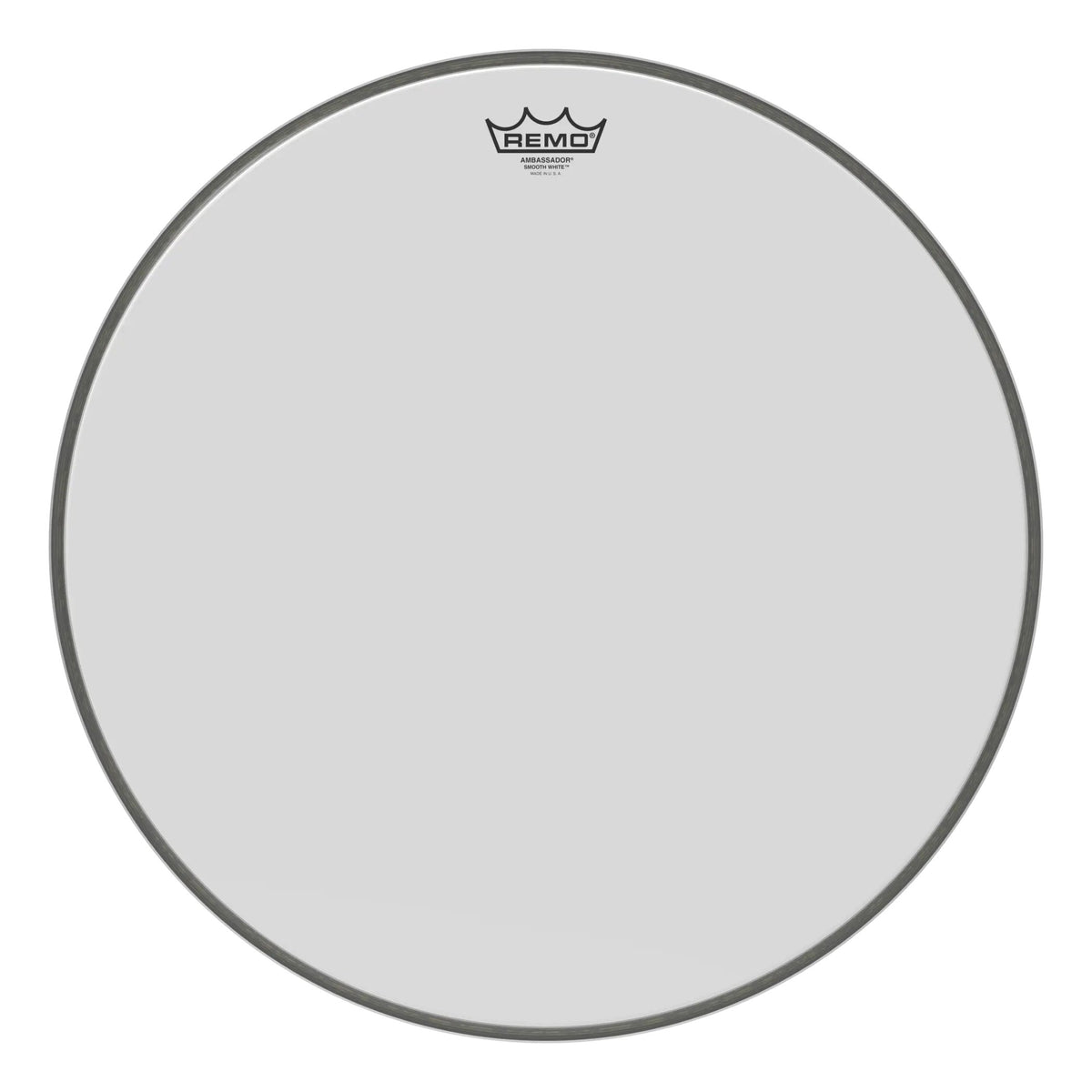 Remo Ambassador Smooth White Bass Drumhead - 20"