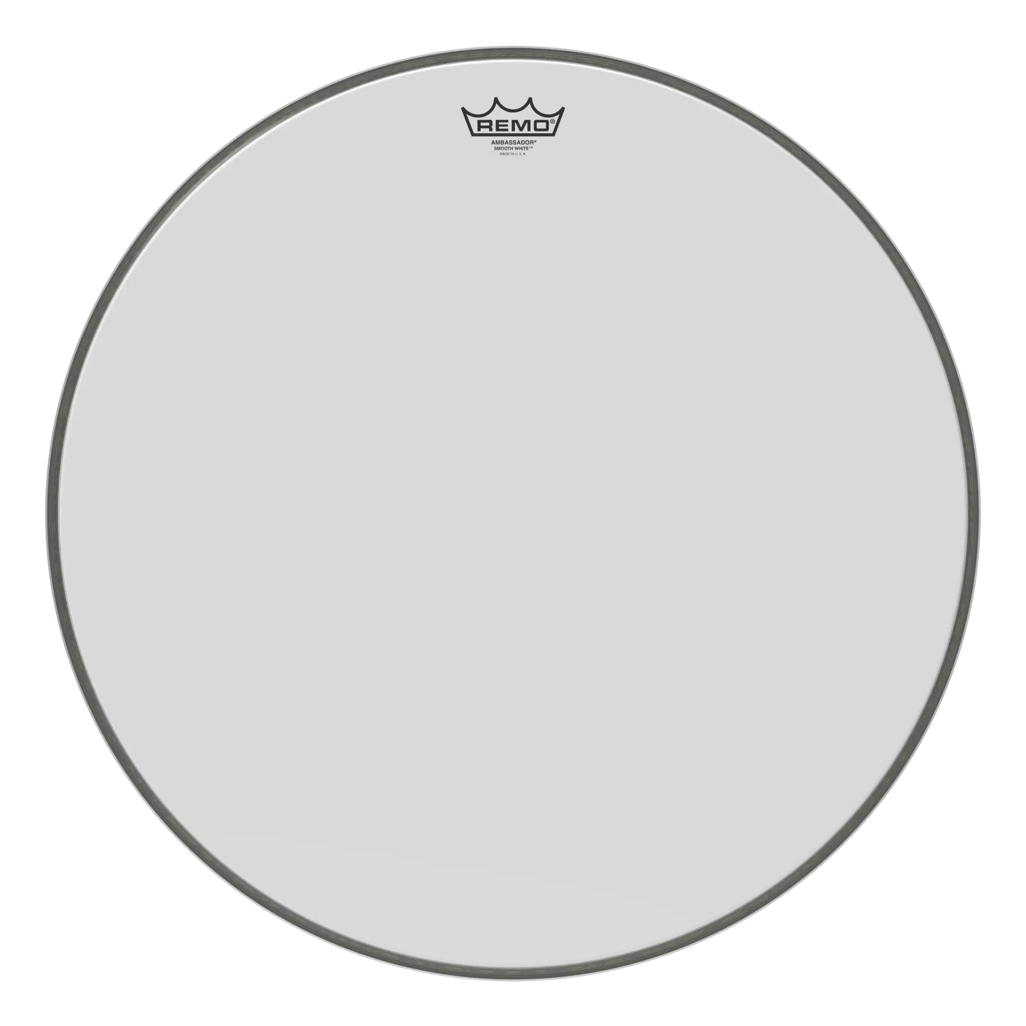 Remo Ambassador Smooth White Bass Drumhead - 22"