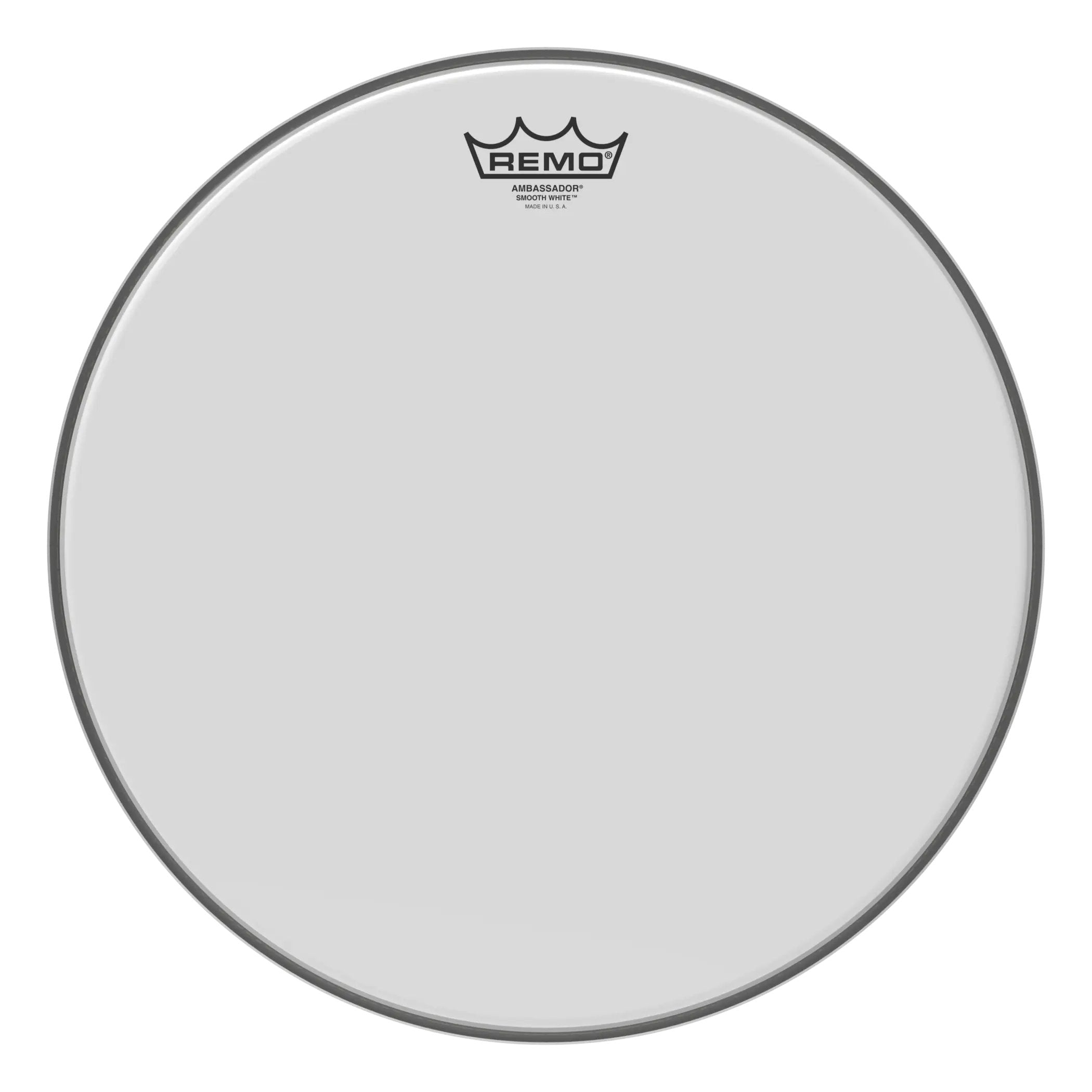 Remo Ambassador Smooth White Drumhead - 15"